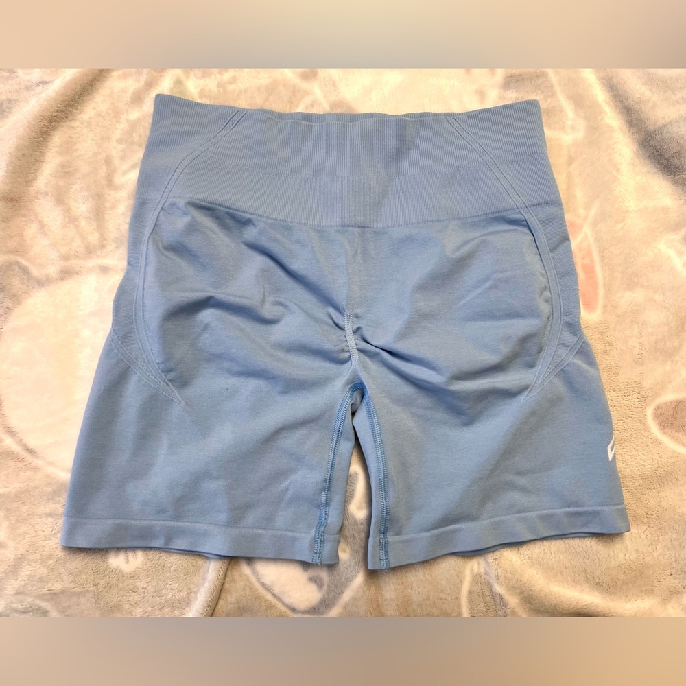 Effortless Seamless Shorts (L) powered blue